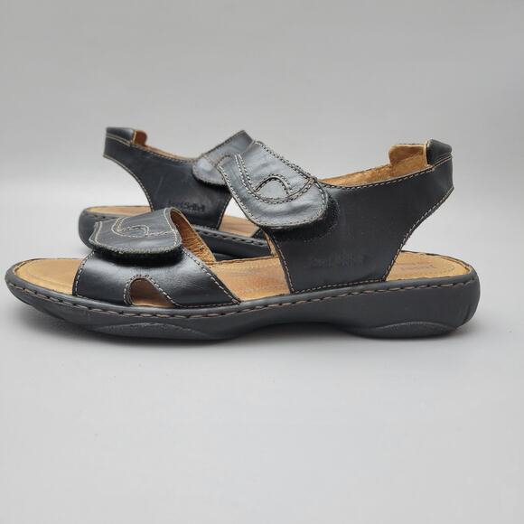 Joseph Seibel Sandals Womens Size 41 / 10 US Black Debra Leather Comfort - Picture 3 of 12